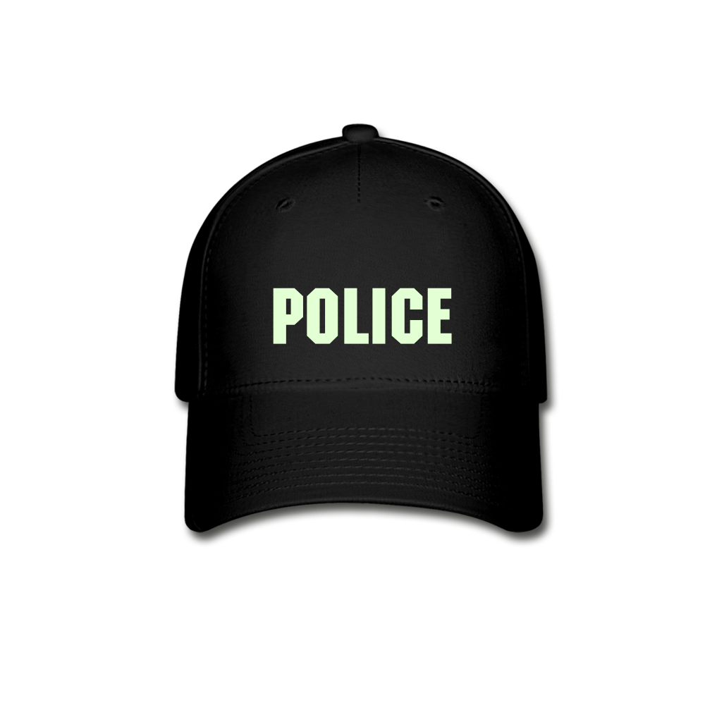 Flexfit Baseball Cap - Police (Glow in the Dark) - black