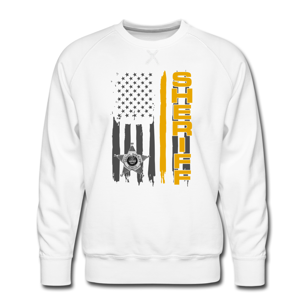 Men’s Premium Sweatshirt - Ohio Sheriff Vertical - white