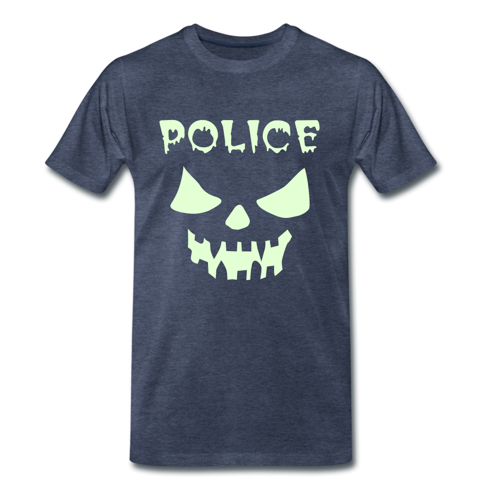 Men's Premium T-Shirt - Police Halloween - heather blue