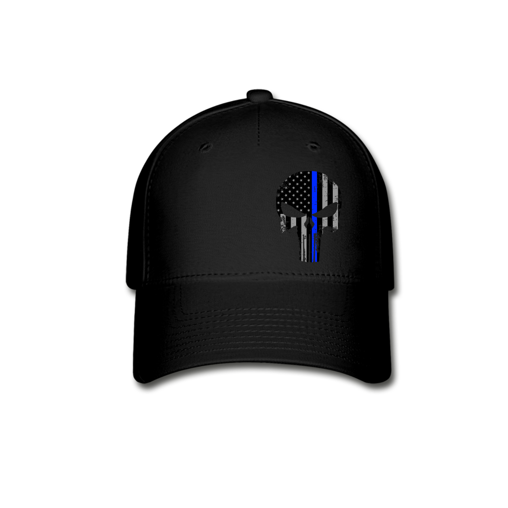 Baseball Cap - Punisher Blue Line - black