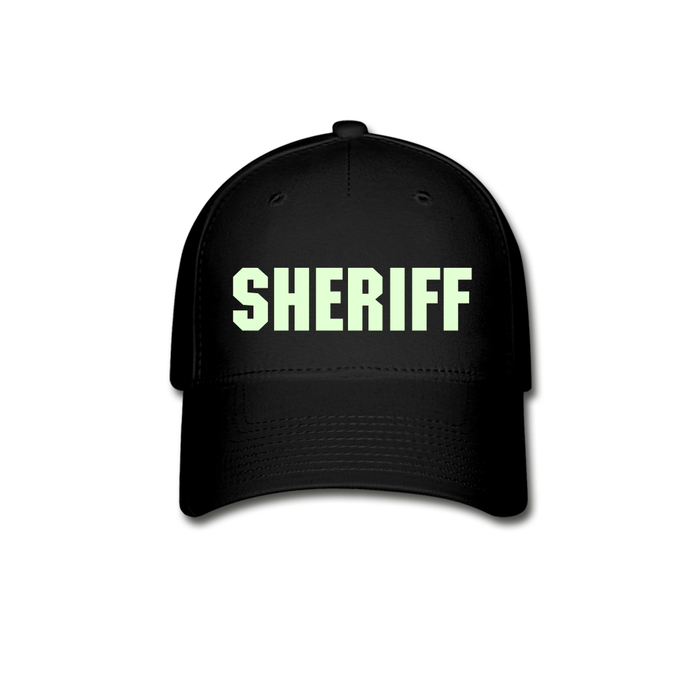 Flexfit Baseball Cap - Sheriff (Glow in the Dark) - black