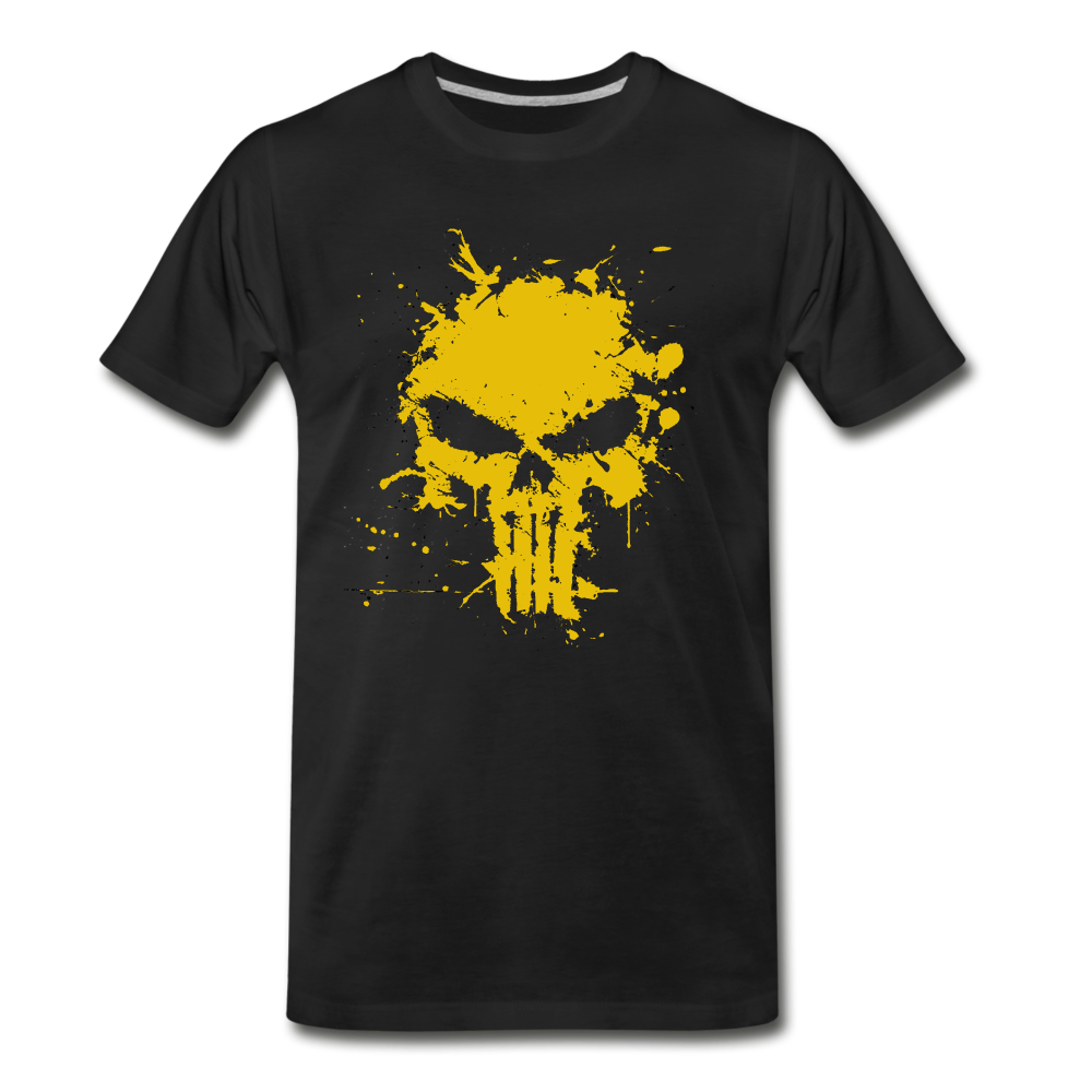 Men's Premium T-Shirt - Punisher Splatter Gold - black