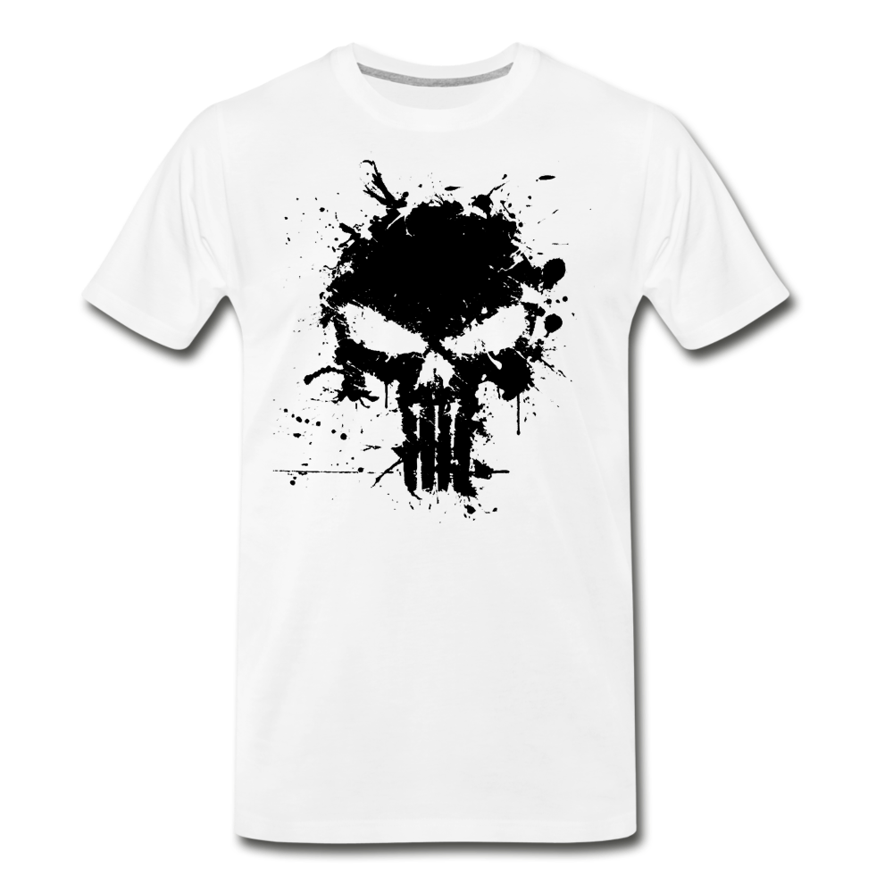 Men's Premium T-Shirt - Punisher Splatter - white