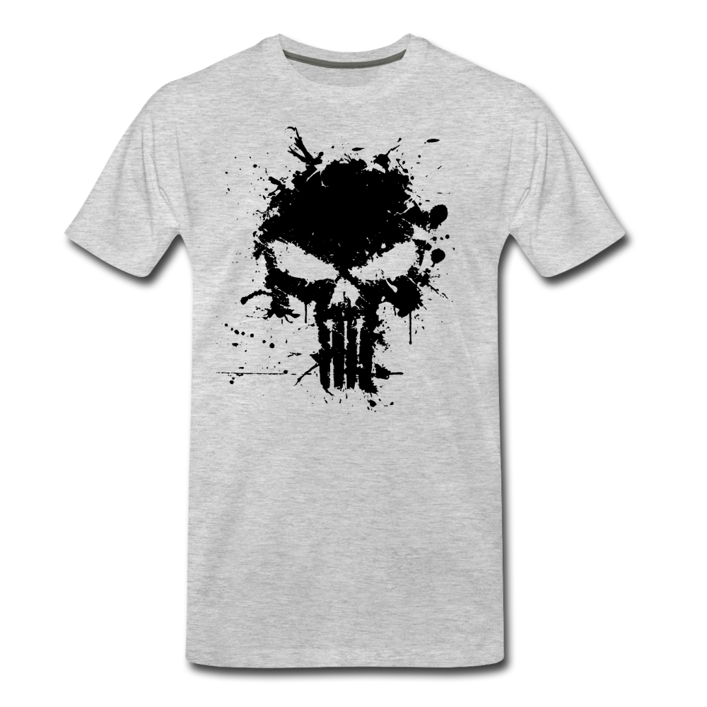 Men's Premium T-Shirt - Punisher Splatter - heather gray