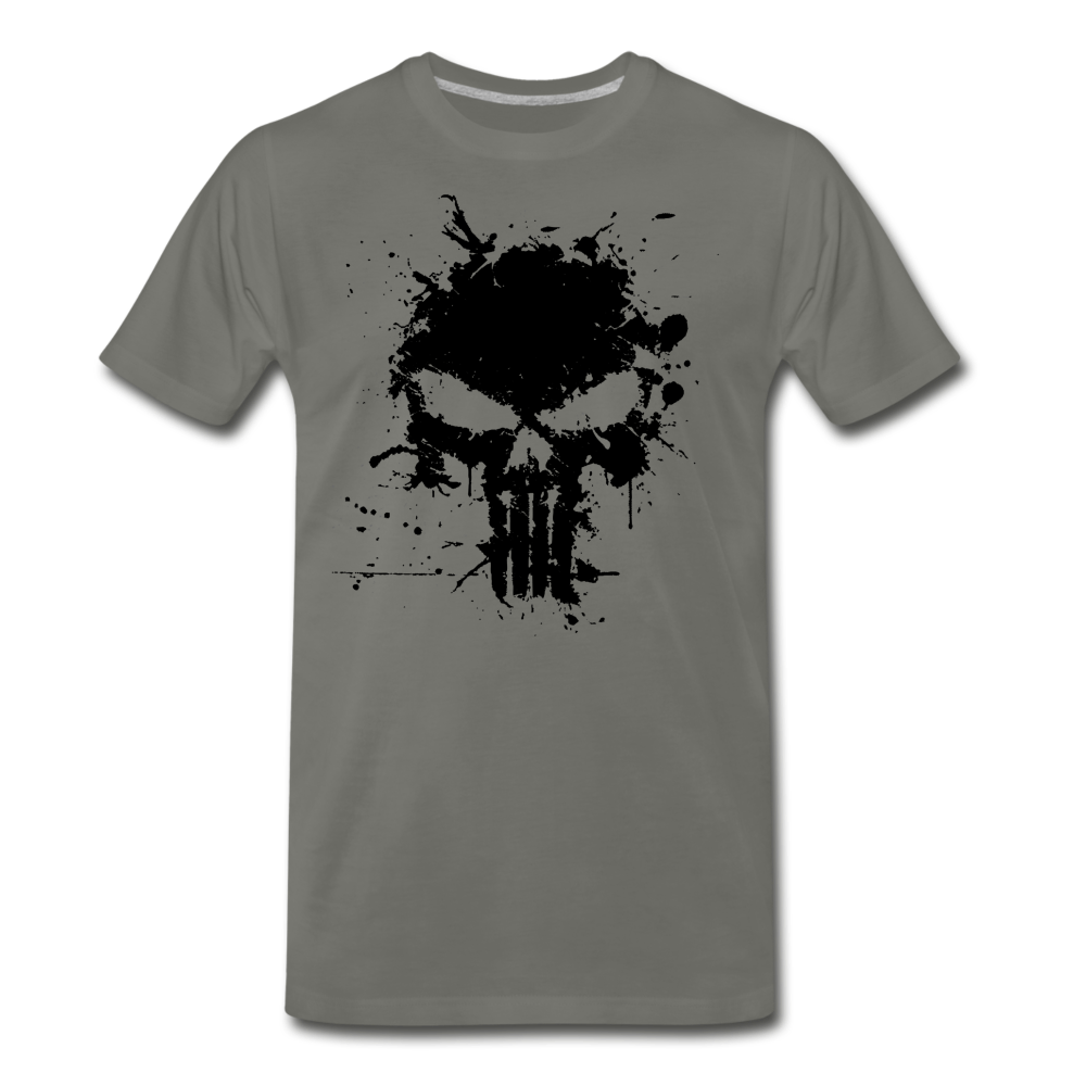 Men's Premium T-Shirt - Punisher Splatter - asphalt gray