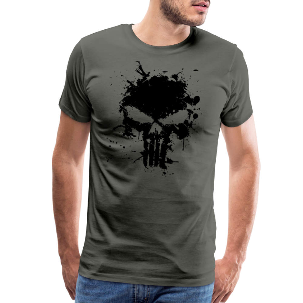 Men's Premium T-Shirt - Punisher Splatter - asphalt gray