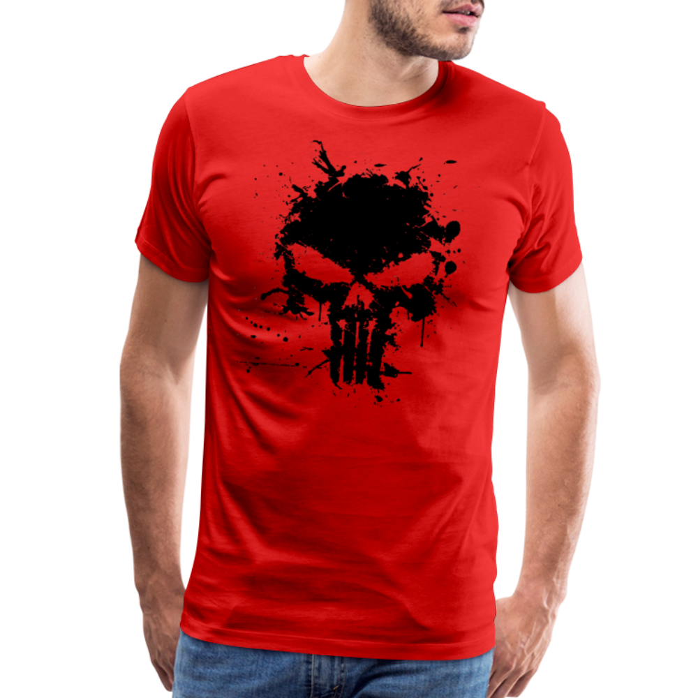 Men's Premium T-Shirt - Punisher Splatter - red