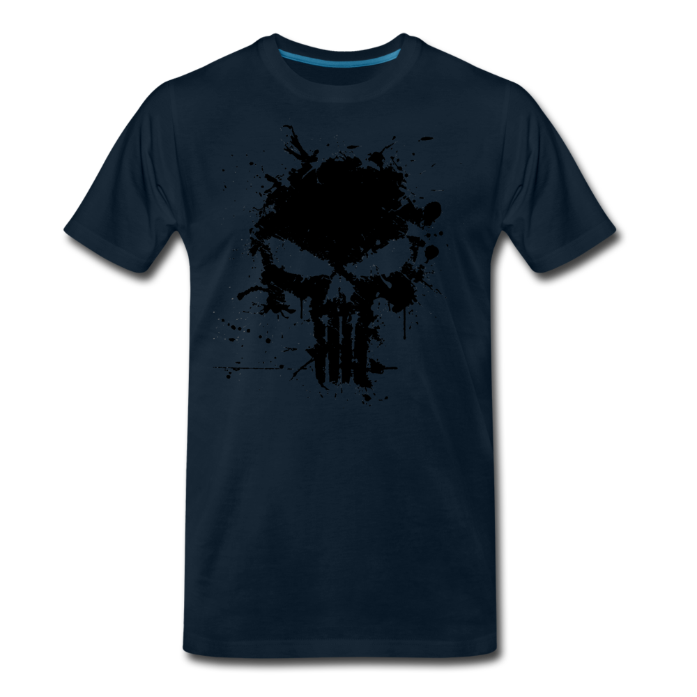 Men's Premium T-Shirt - Punisher Splatter - deep navy