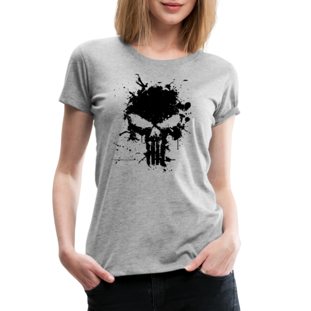 Women’s Premium T-Shirt - Punisher Splatter - heather gray