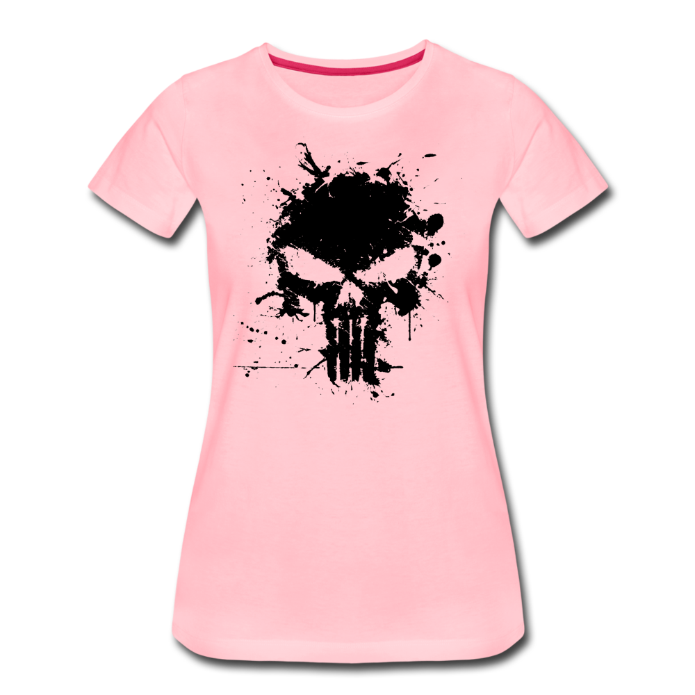 Women’s Premium T-Shirt - Punisher Splatter - pink