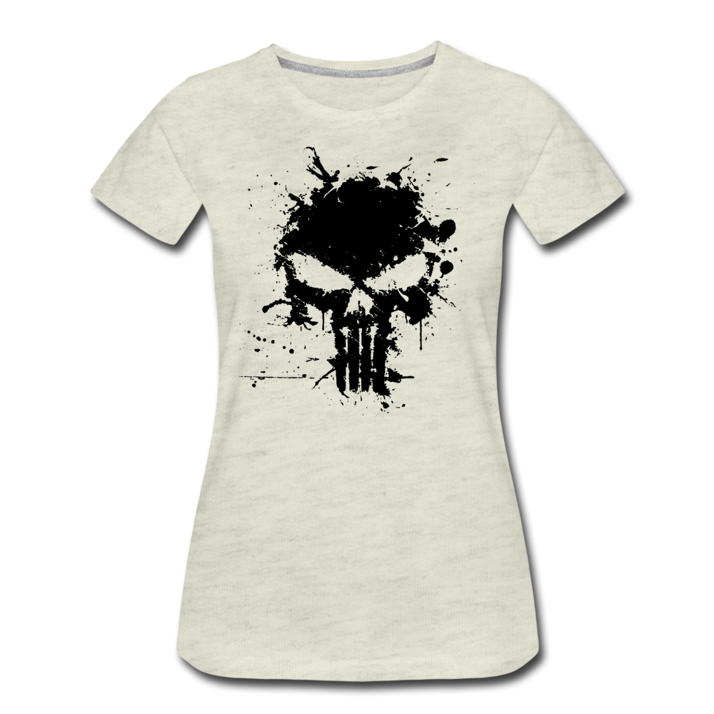 Women’s Premium T-Shirt - Punisher Splatter - heather oatmeal