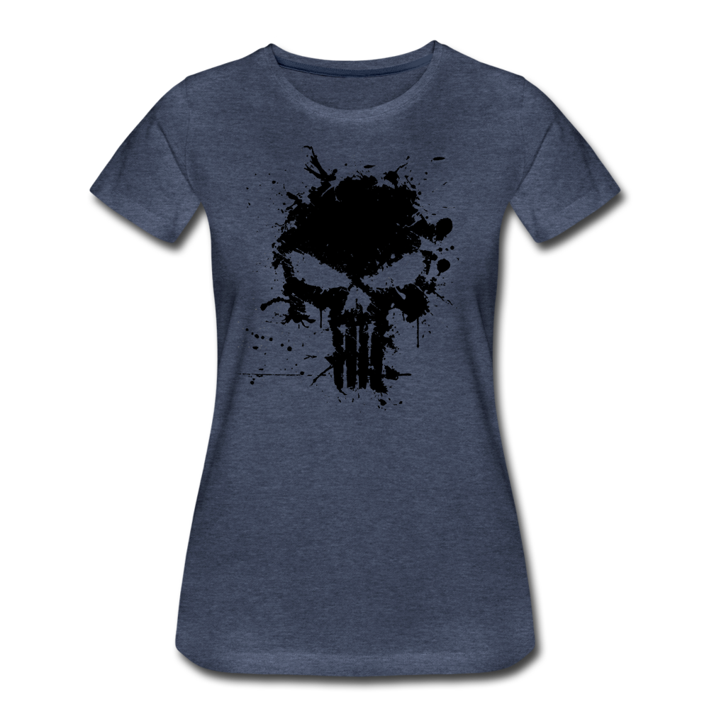 Women’s Premium T-Shirt - Punisher Splatter - heather blue