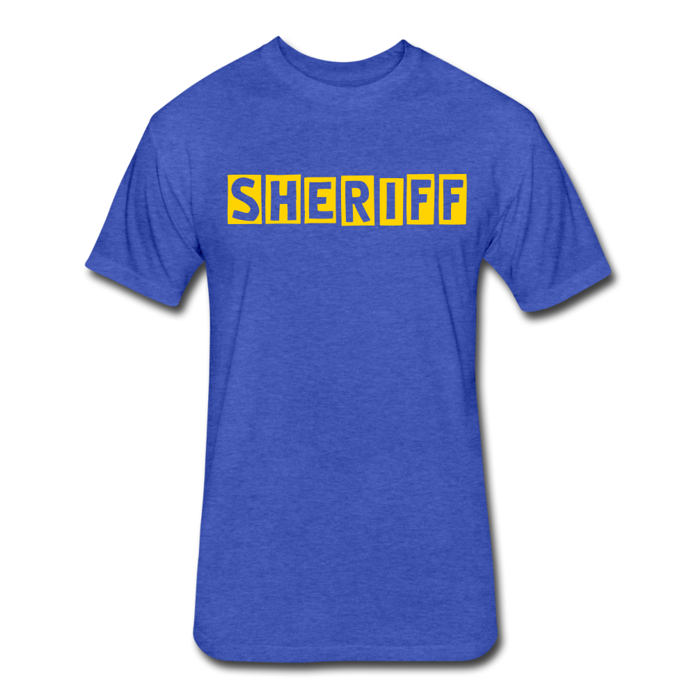 Fitted Cotton/Poly T-Shirt by Next Level - SHERIFF Quirky - heather royal