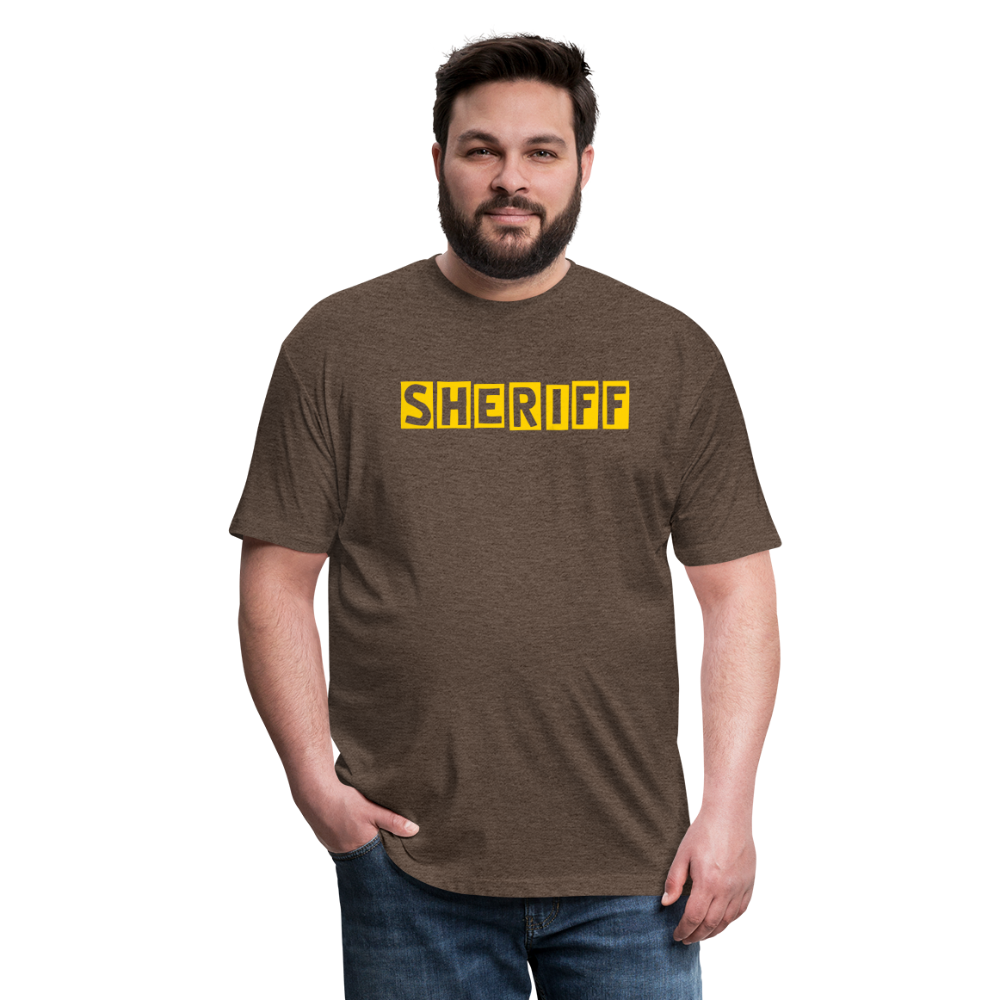 Fitted Cotton/Poly T-Shirt by Next Level - SHERIFF Quirky - heather espresso