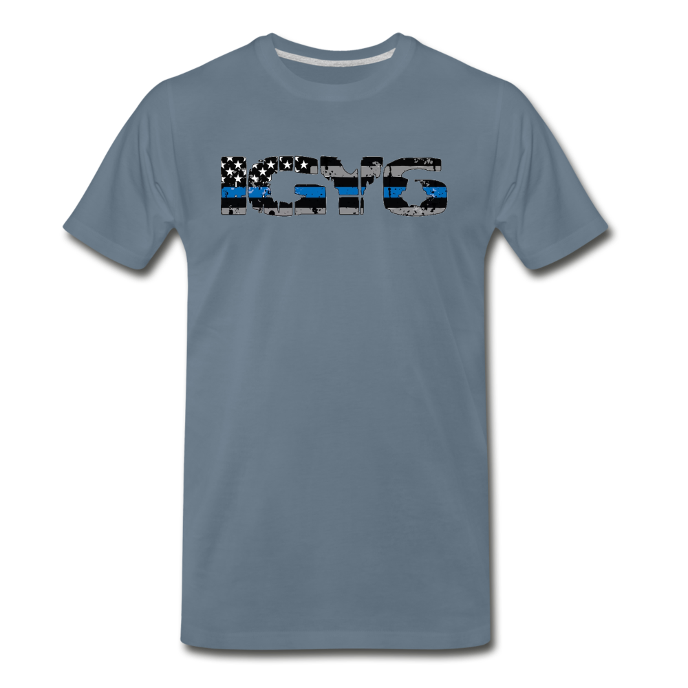 Men's Premium T-Shirt - IGY6 - steel blue