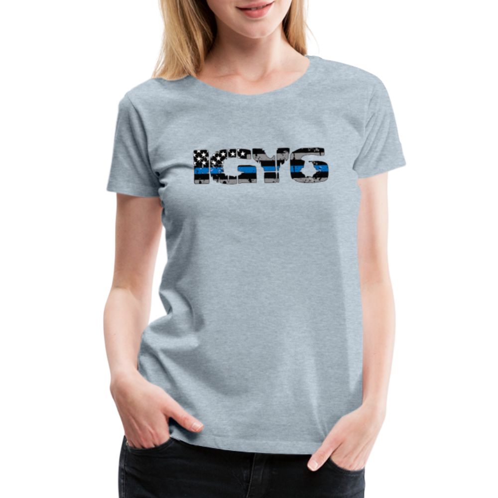 Women’s Premium T-Shirt - IGY6 - heather ice blue