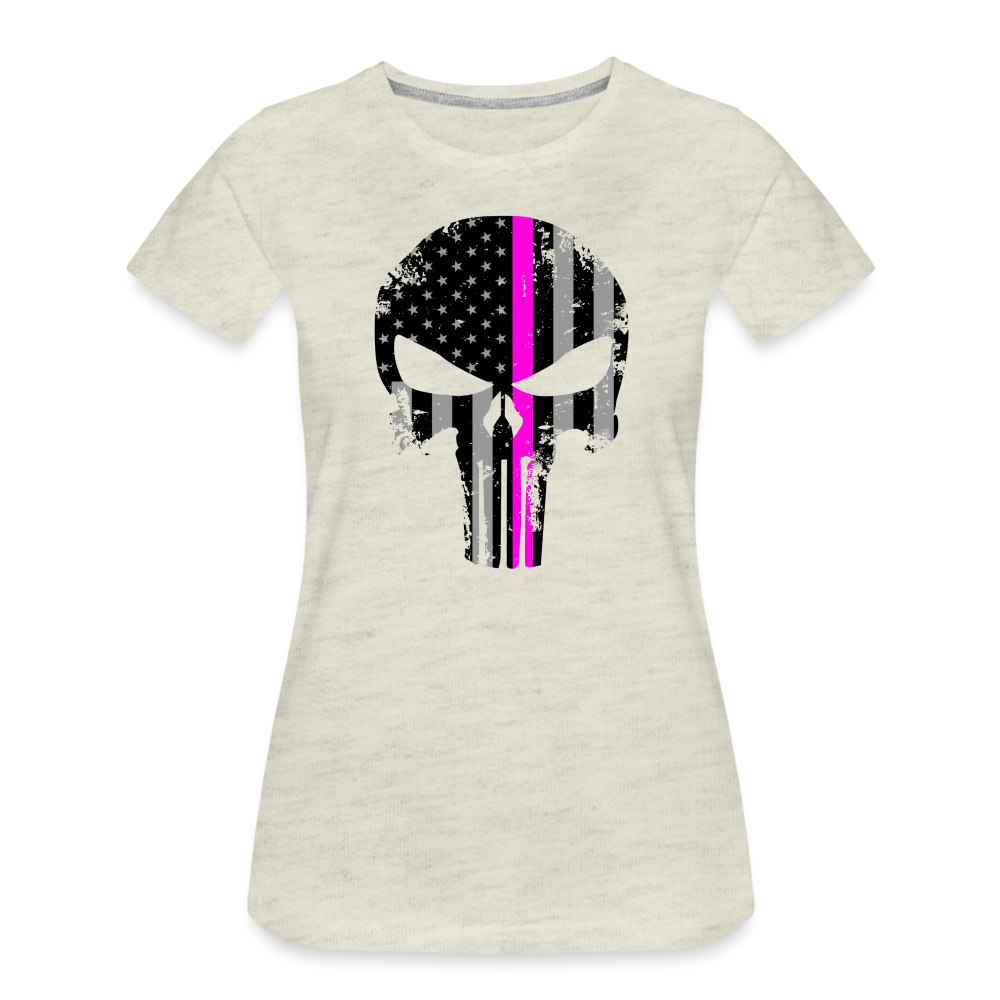 Women’s Premium T-Shirt - Pink Punisher - heather oatmeal