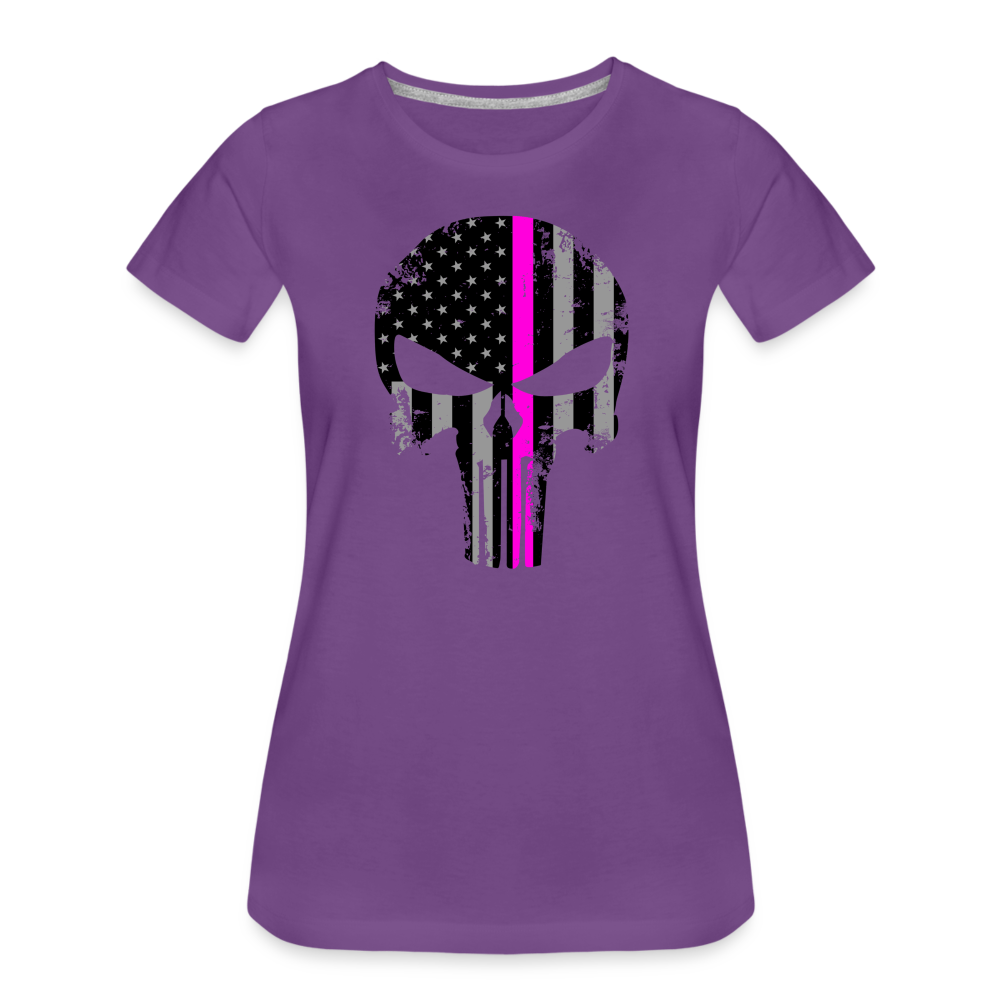 Women’s Premium T-Shirt - Pink Punisher - purple