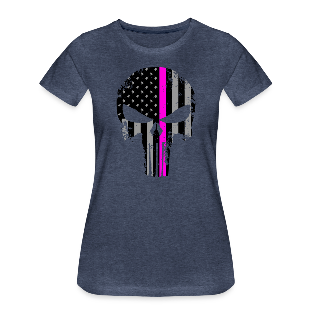 Women’s Premium T-Shirt - Pink Punisher - heather blue