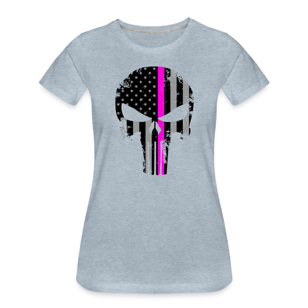 Women’s Premium T-Shirt - Pink Punisher - heather ice blue