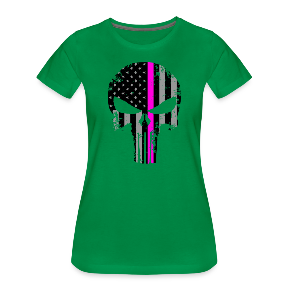 Women’s Premium T-Shirt - Pink Punisher - kelly green