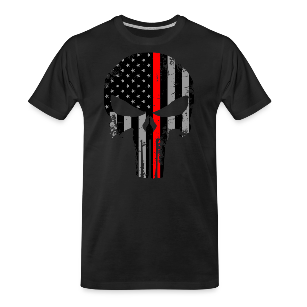 Men's Premium T-Shirt  - Punisher Thin Red Line - black