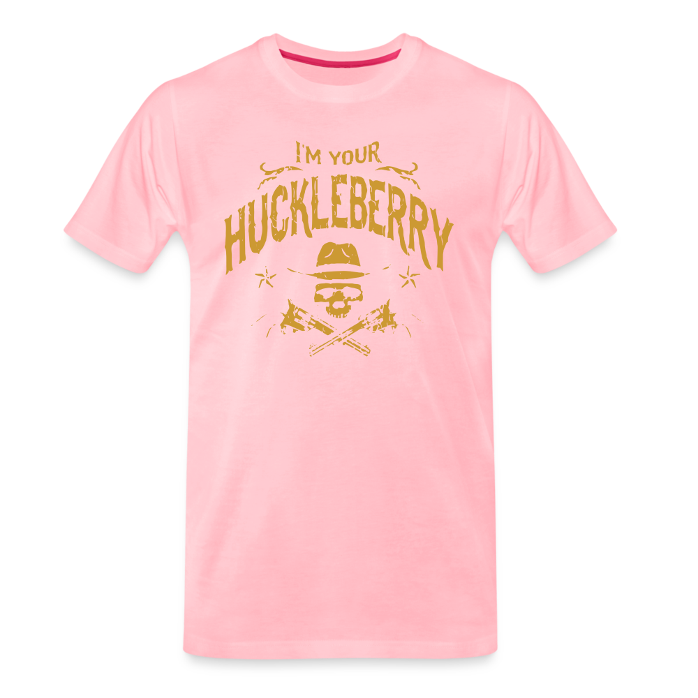 Men's Premium T-Shirt - I'm your Huckleberry - pink