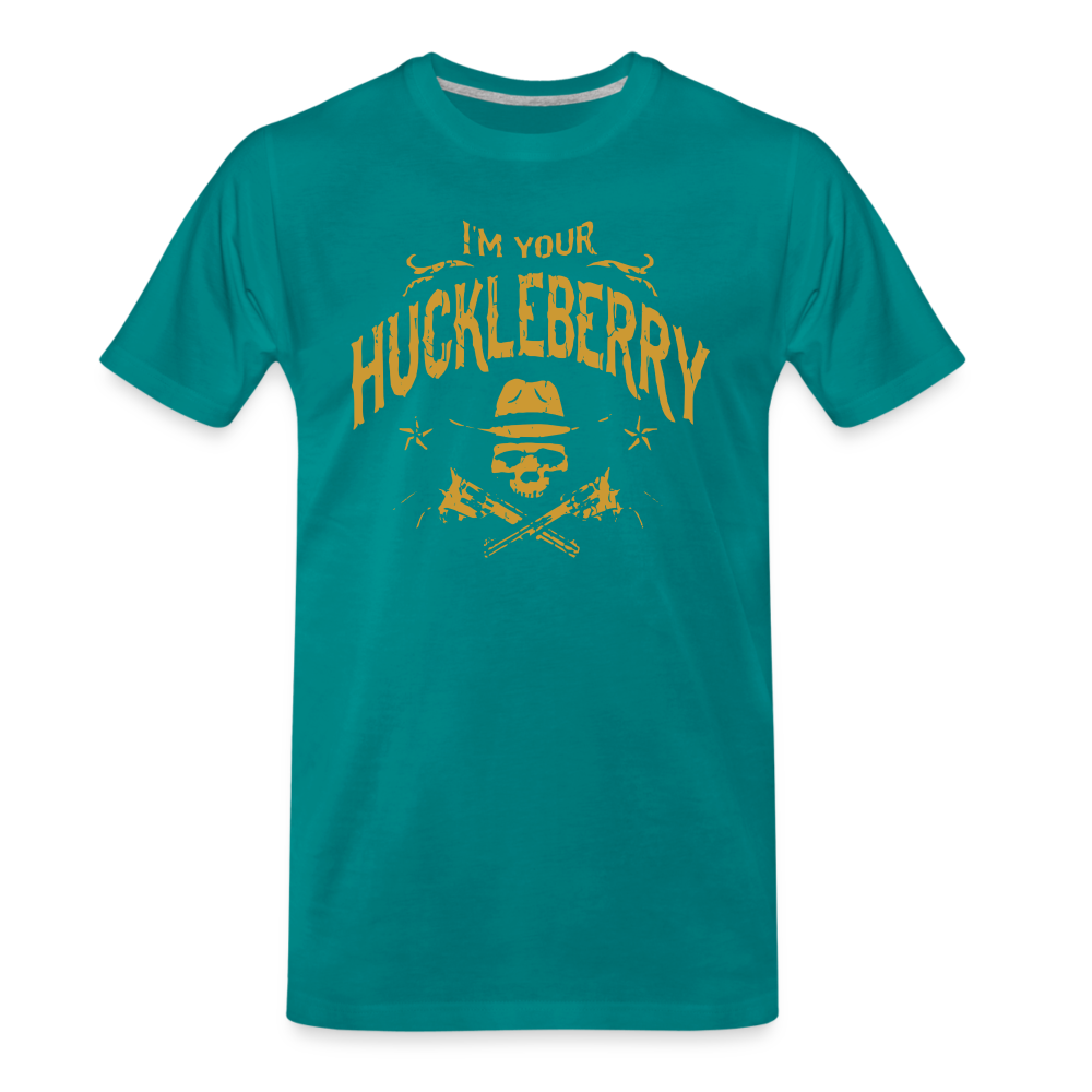 Men's Premium T-Shirt - I'm your Huckleberry - teal