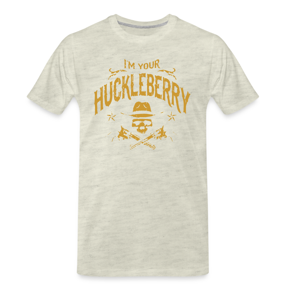 Men's Premium T-Shirt - I'm your Huckleberry - heather oatmeal