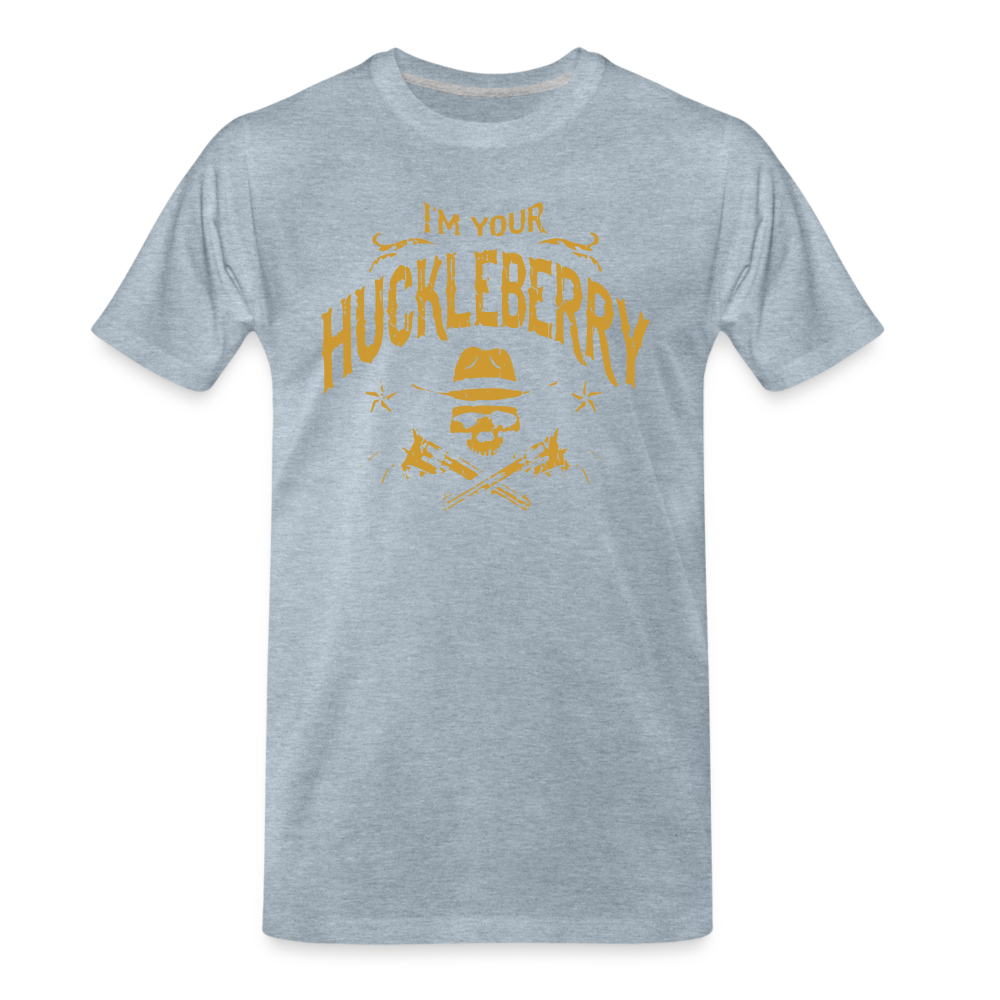 Men's Premium T-Shirt - I'm your Huckleberry - heather ice blue