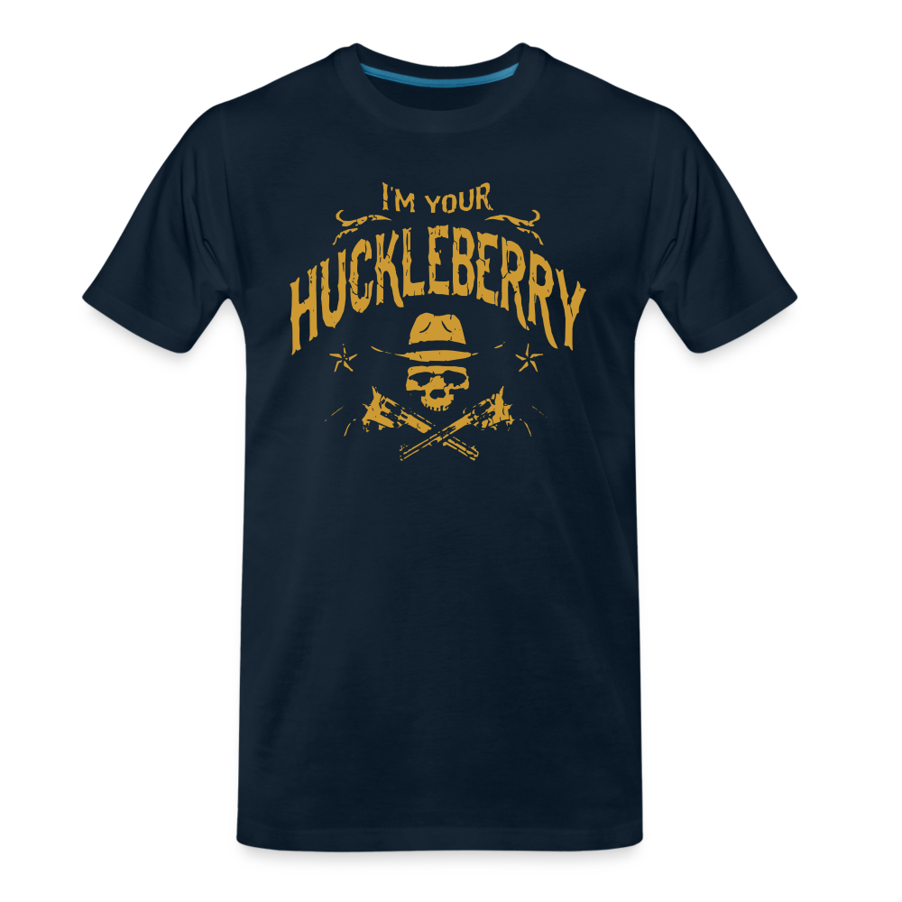 Men's Premium T-Shirt - I'm your Huckleberry - deep navy