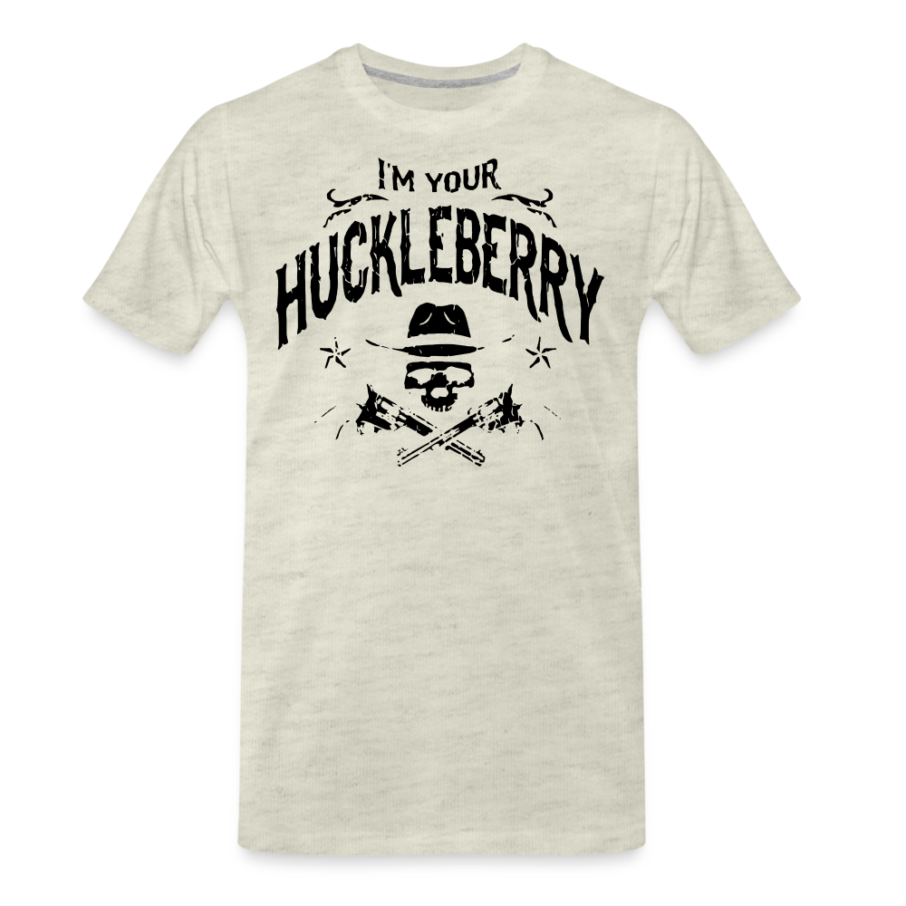 Men's Premium T-Shirt - I'm your Huckleberry - heather oatmeal