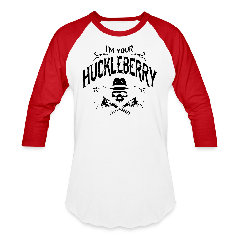 Baseball T-Shirt - I'm your Huckleberry - white/red