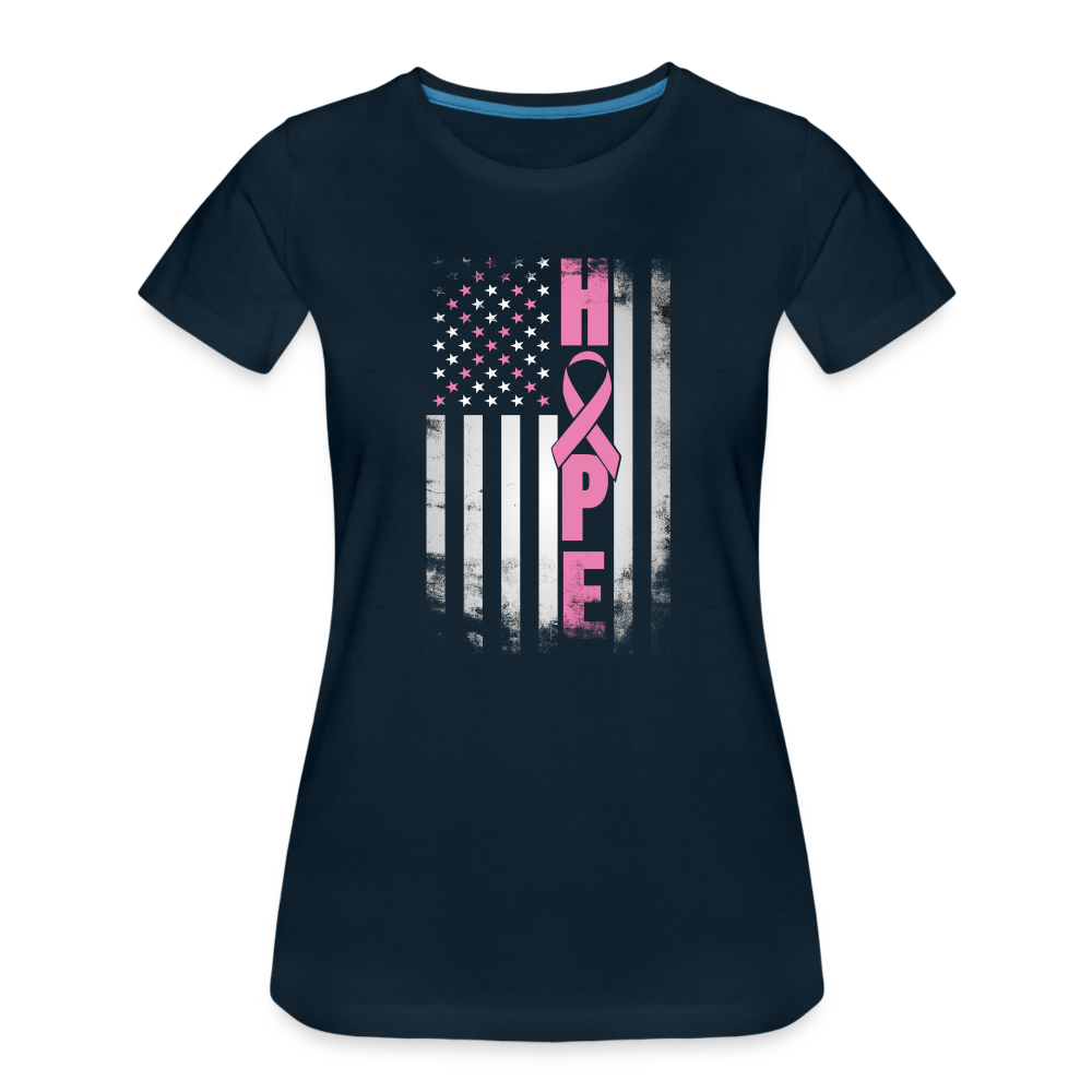 Women’s Premium T-Shirt - "Hope" - deep navy