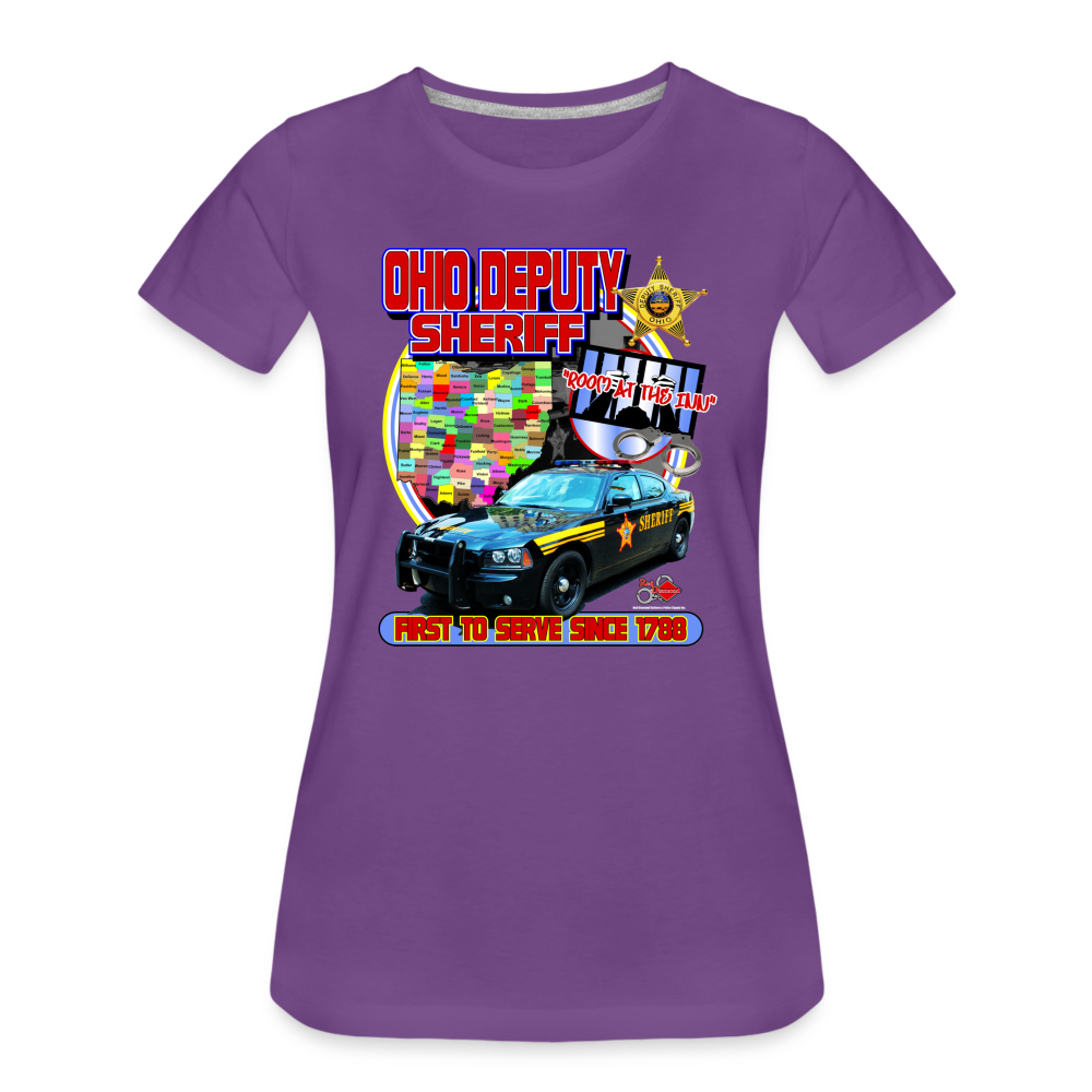 Women’s Premium T-Shirt - Ohio Sheriff "Room at the Inn" - purple