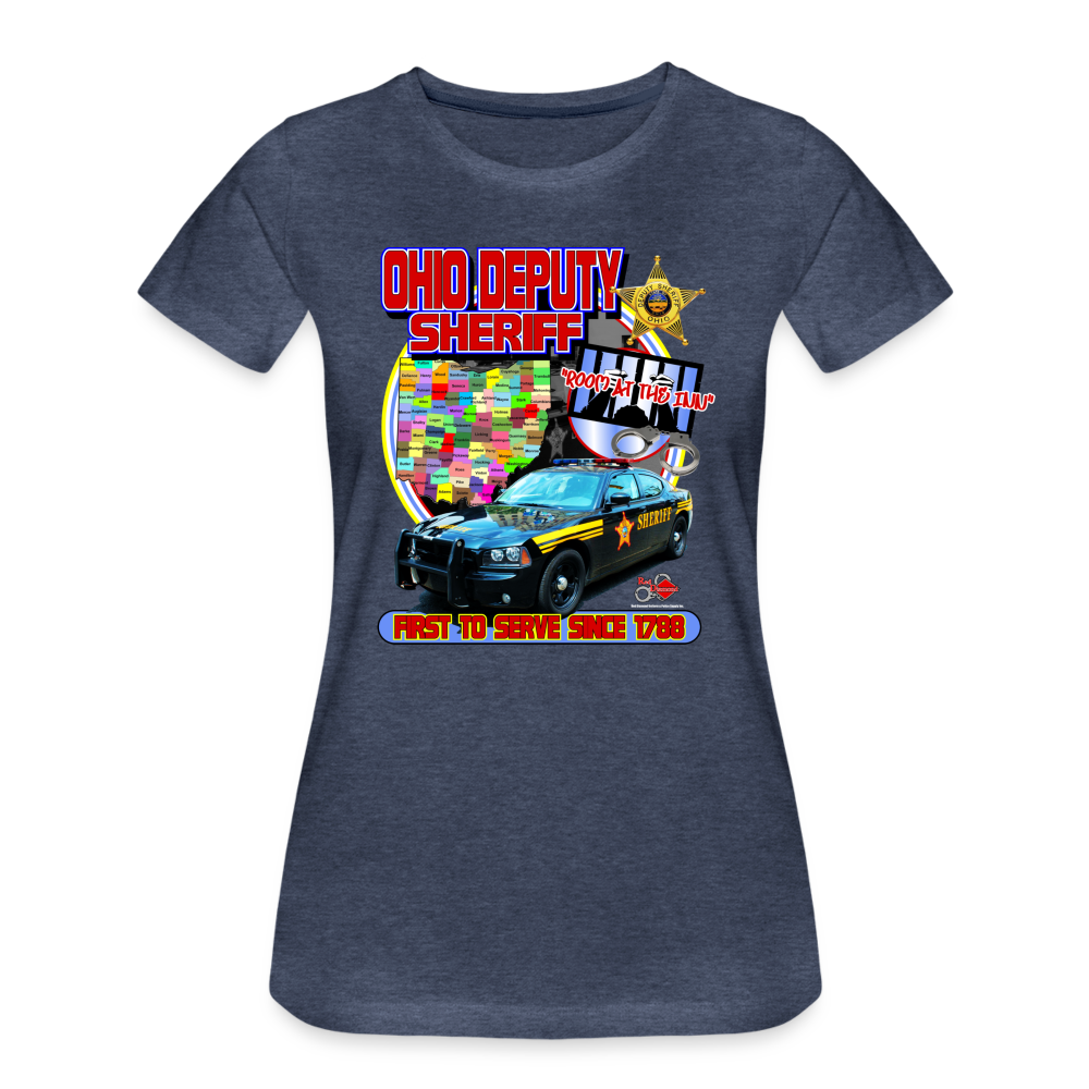 Women’s Premium T-Shirt - Ohio Sheriff "Room at the Inn" - heather blue