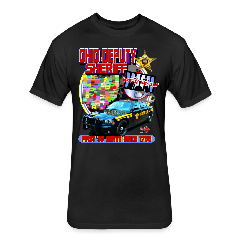 Unisex Poly/Cotton T-Shirt by Next Level - Ohio Sheriff "Room at the Inn" - black