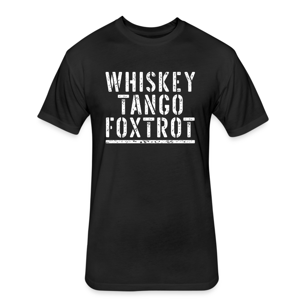 Unisex Poly/Cotton T-Shirt by Next Level - Whiskey Tango Foxtrot WTF - black