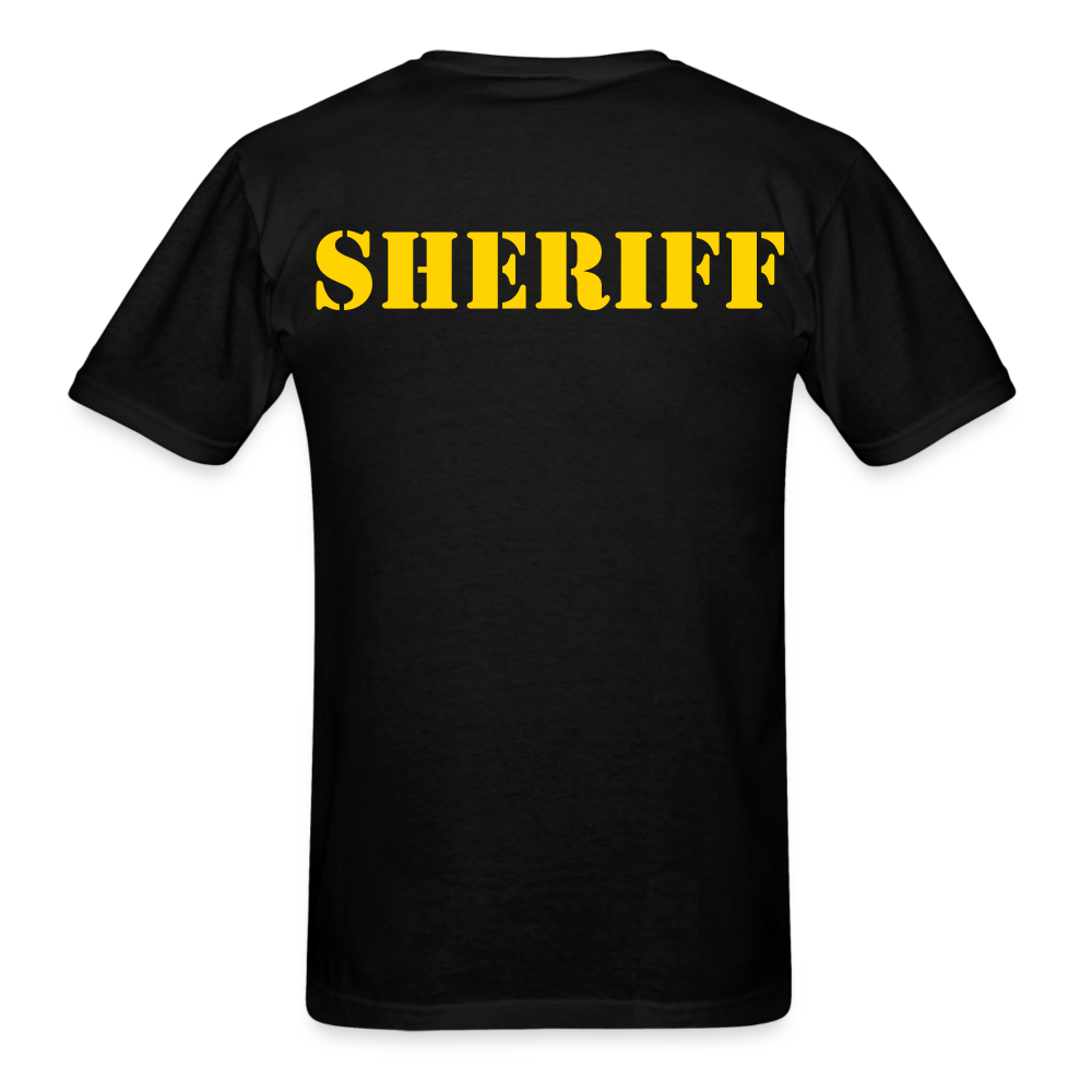 Unisex Classic T-Shirt - Sheriff Front and Back - black