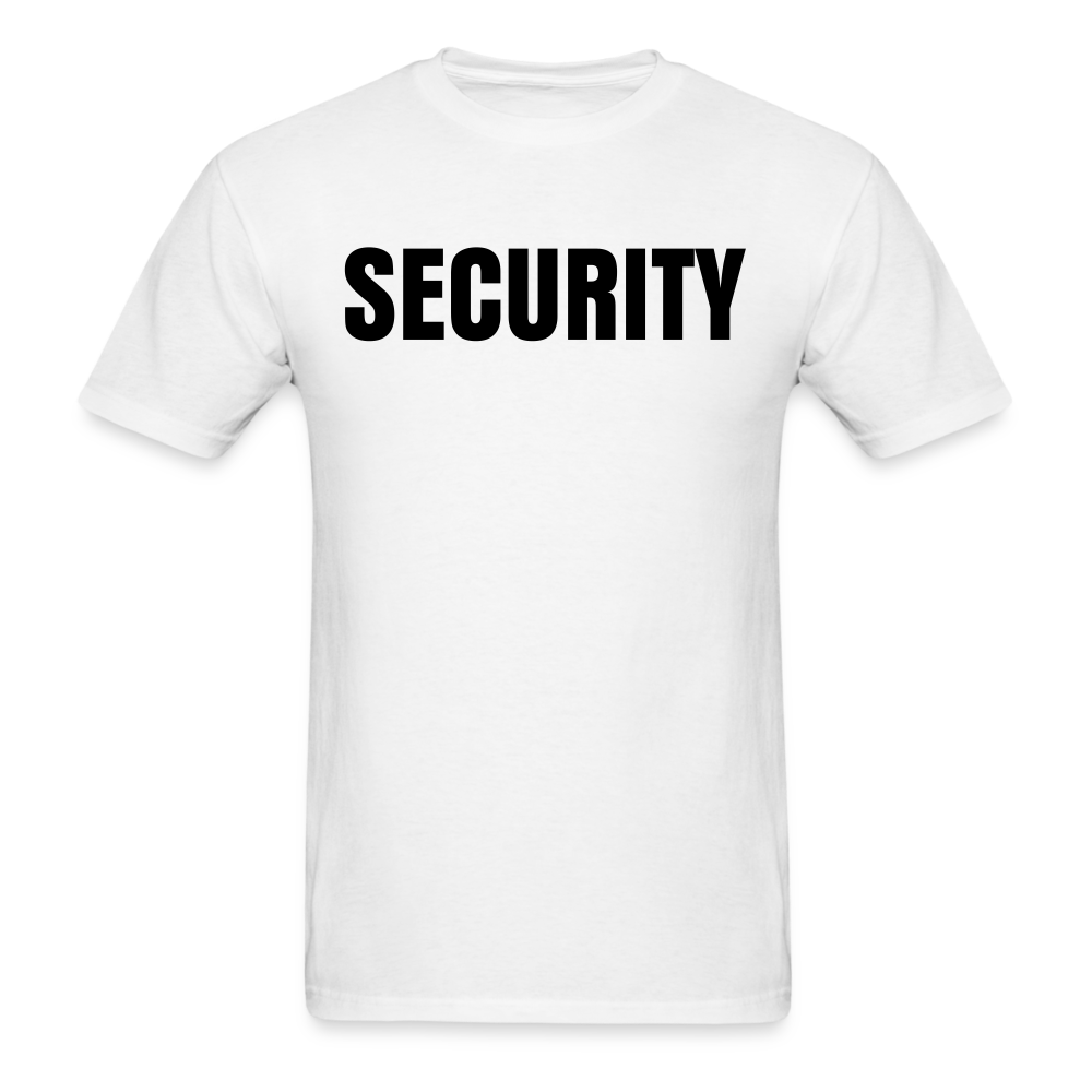 Unisex Classic T-Shirt - Security (Front and Back) - white