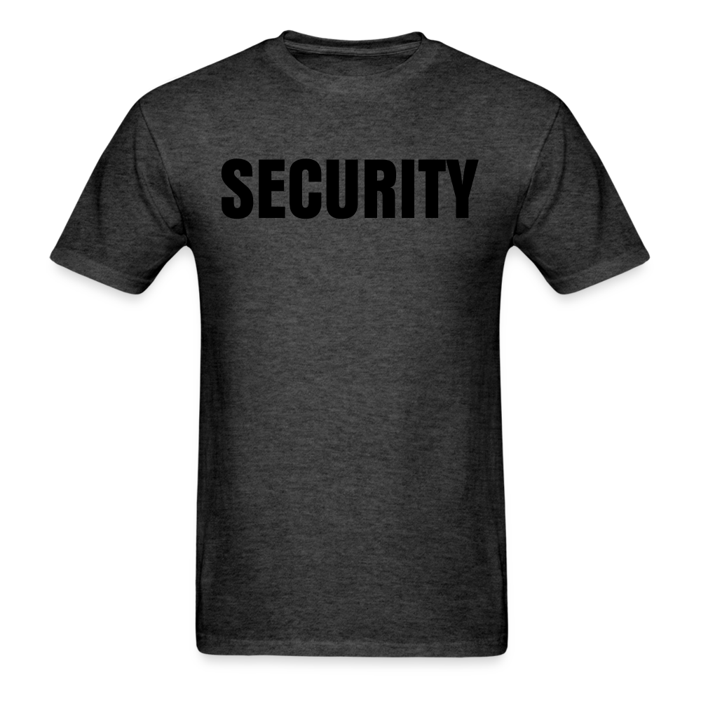 Unisex Classic T-Shirt - Security (Front and Back) - heather black