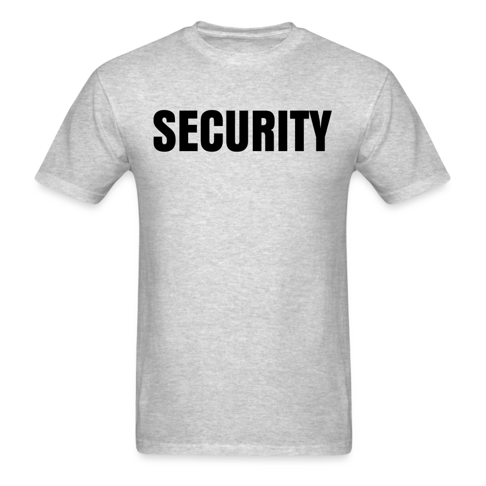 Unisex Classic T-Shirt - Security (Front and Back) - heather gray
