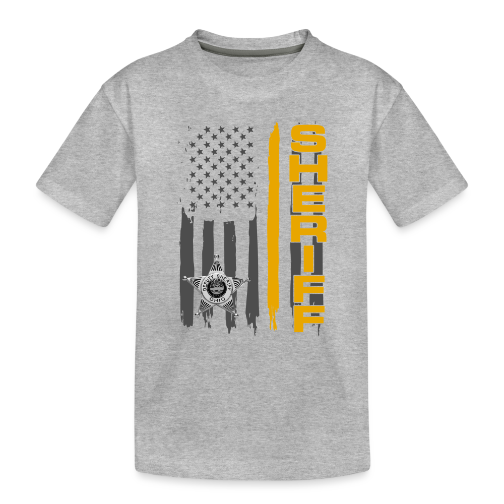 Kids' Premium T-Shirt - Ohio Sheriff Vertical - heather gray