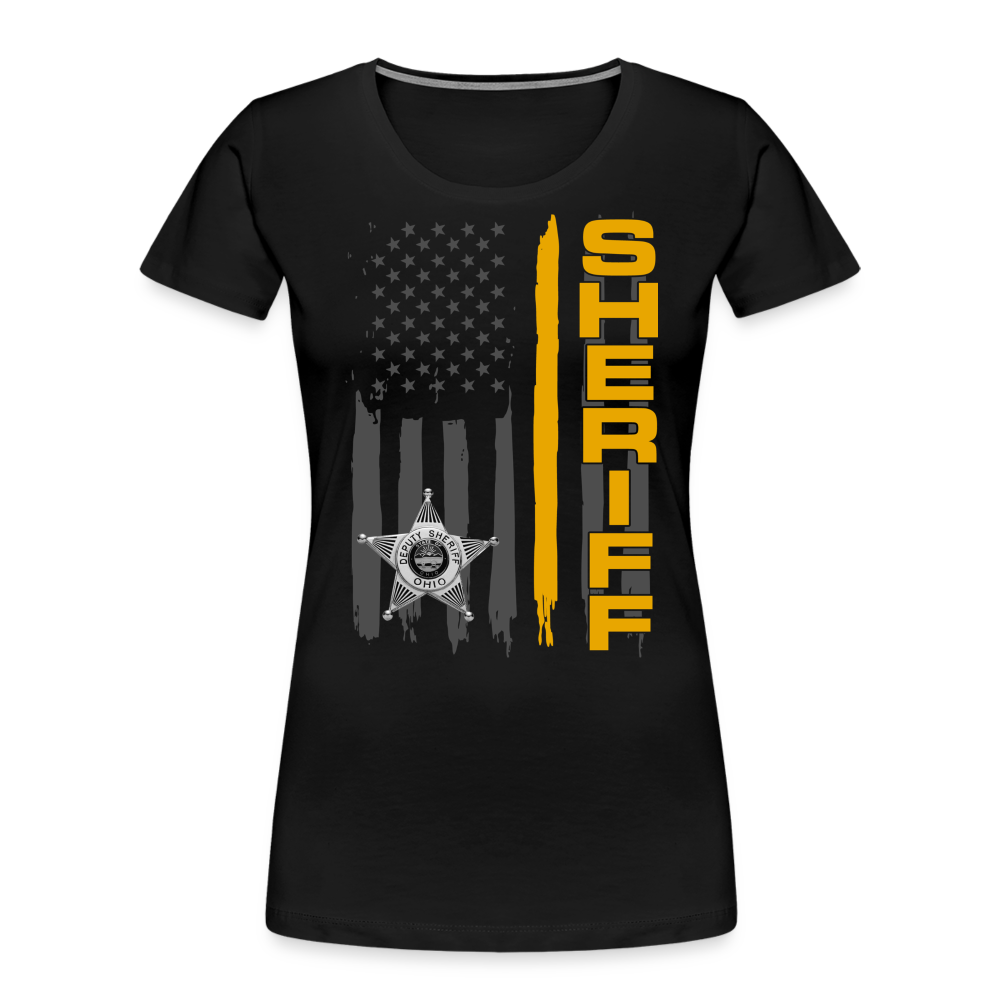 Women’s Premium T-Shirt - Ohio Sheriff Vertical - black