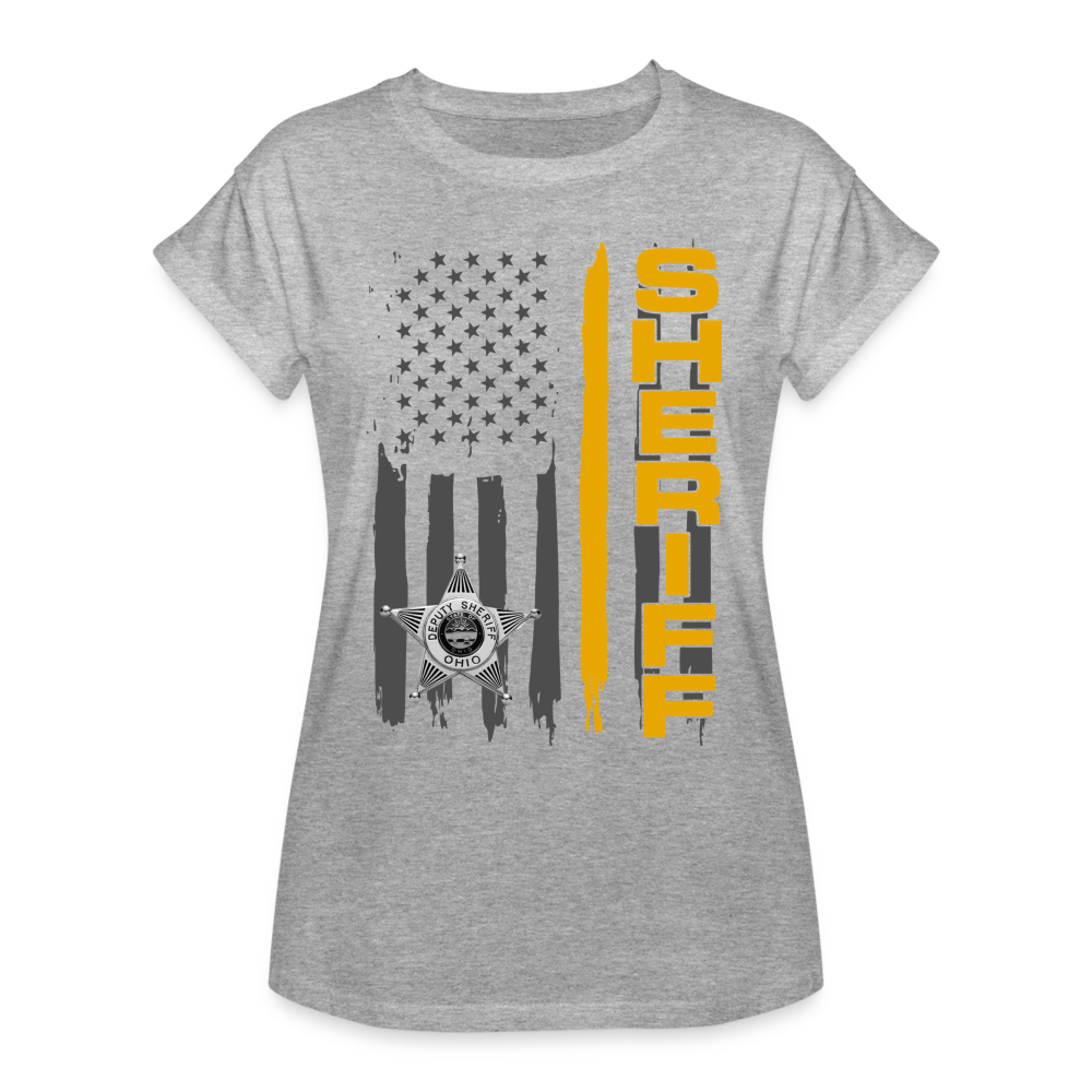 Women's Relaxed Fit T-Shirt - Ohio Sheriff Vertical - heather gray