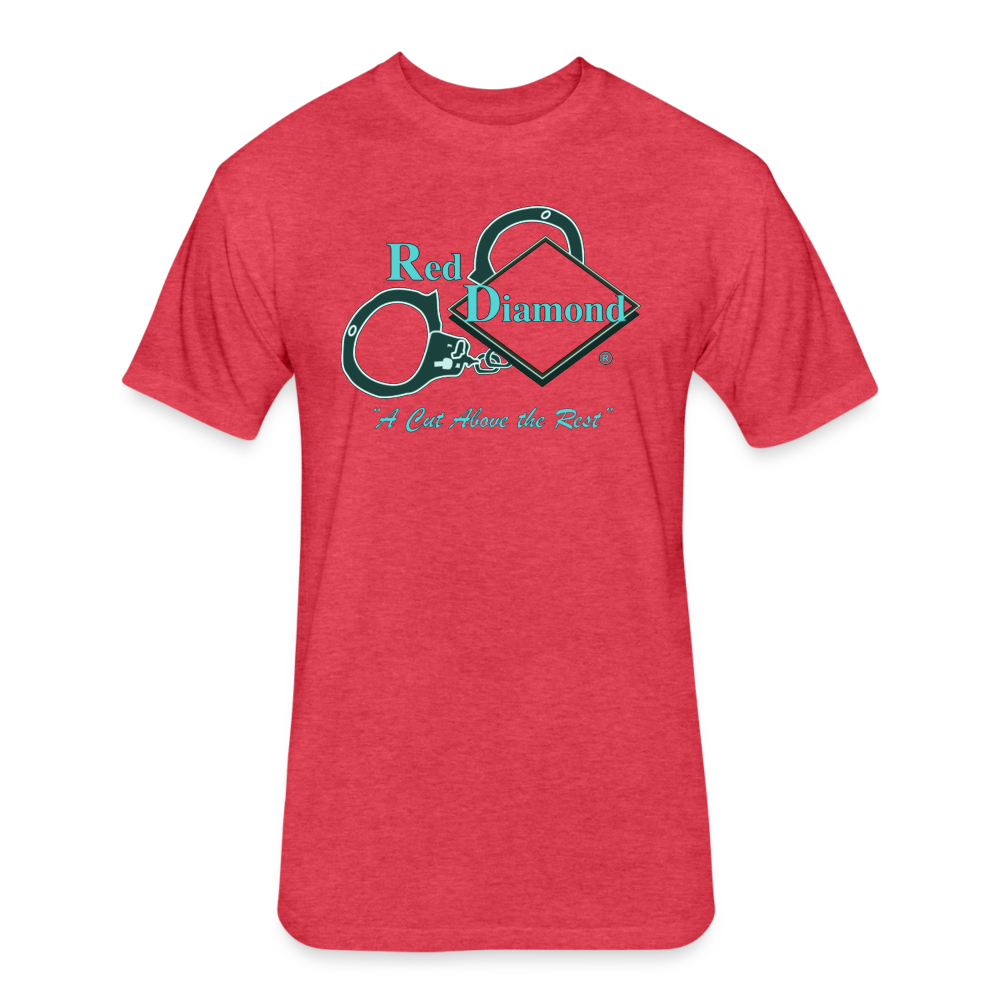 Unisex Cotton/Poly T-Shirt by Next Level - Red DIamond "Tron" - heather red