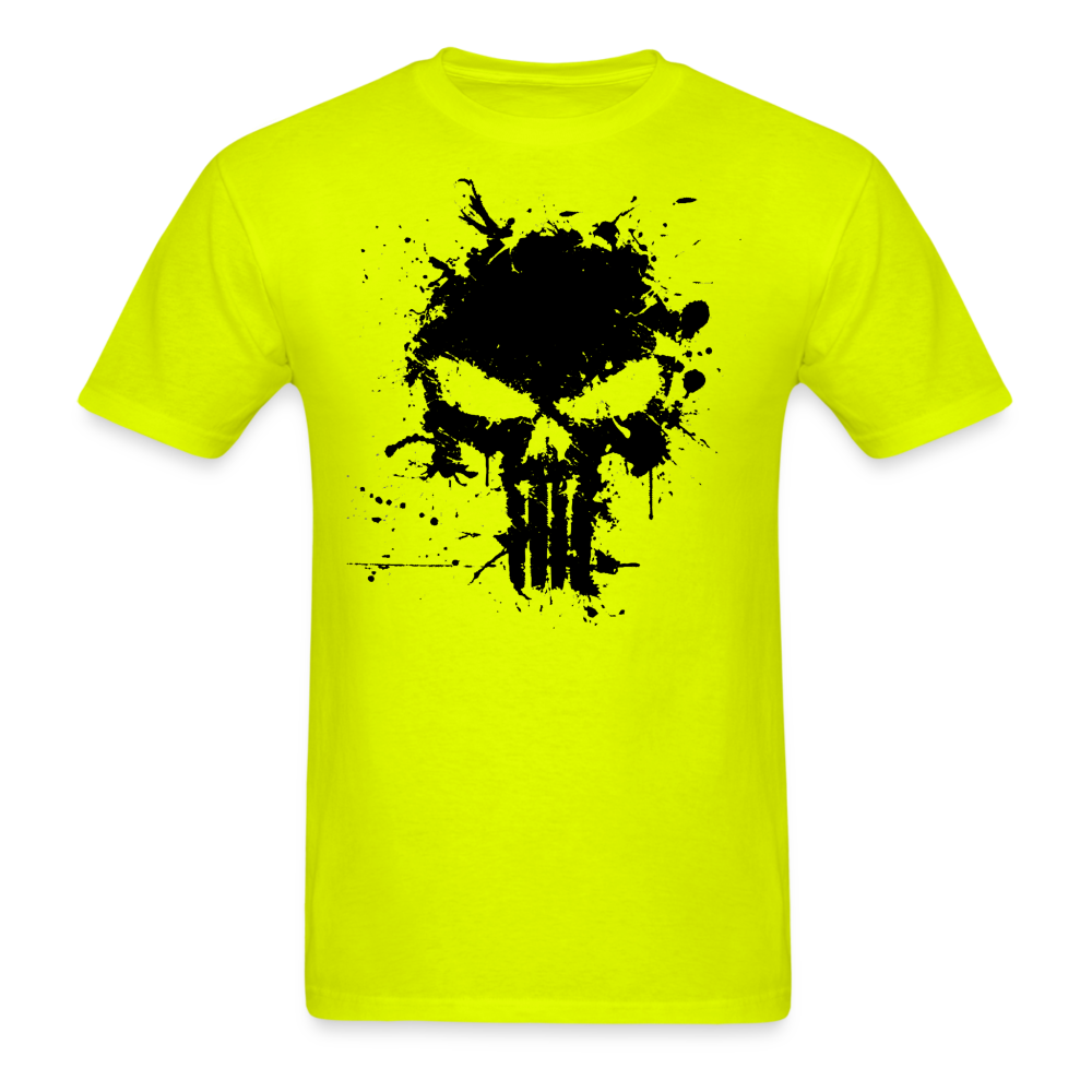 Unisex Classic T-Shirt - Punisher Splatter - safety green