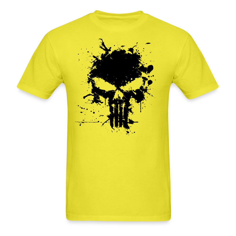 Unisex Classic T-Shirt - Punisher Splatter - yellow