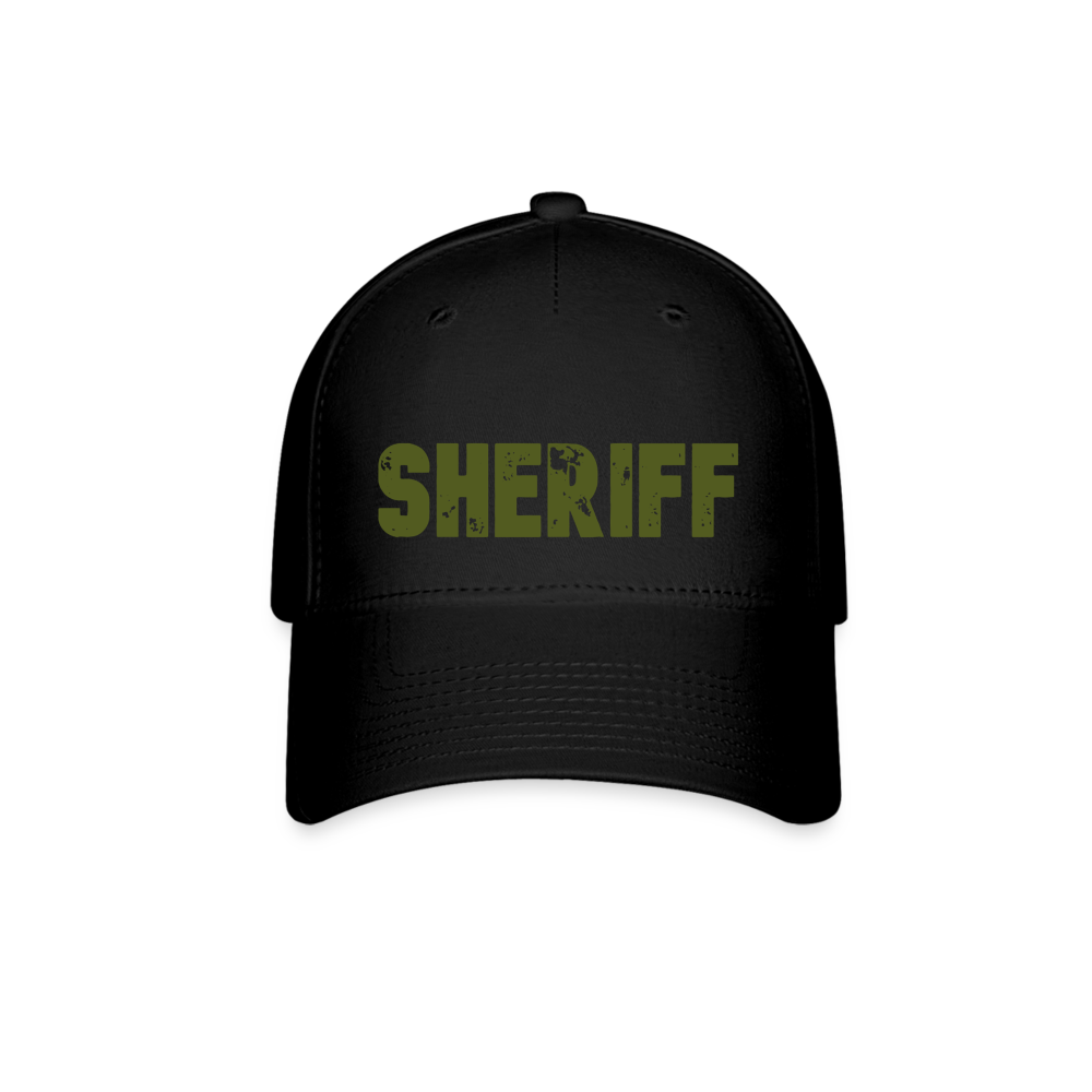 Flexfit Baseball Cap - Sheriff - OD Green - black