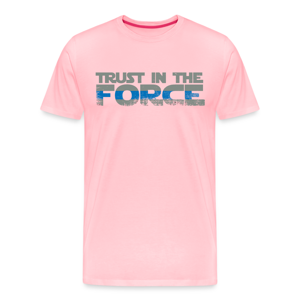 Men's Premium T-Shirt - Trust the Force - pink